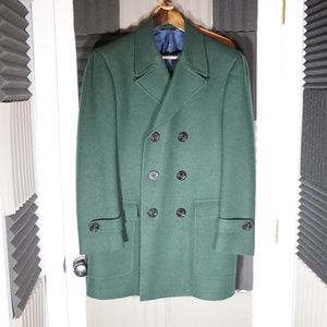 Allen Edmonds Peacoat Size 40 reg dark green made in usa Southwick dapper